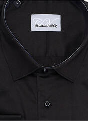 Chemise manches longues noir CHRISTIAN VALER pour homme seconde vue