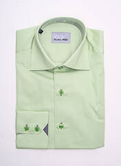 Chemise manches longues vert CHRISTIAN VALER pour homme seconde vue