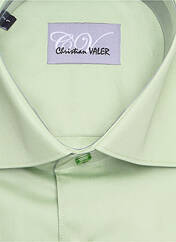 Chemise manches longues vert CHRISTIAN VALER pour homme seconde vue