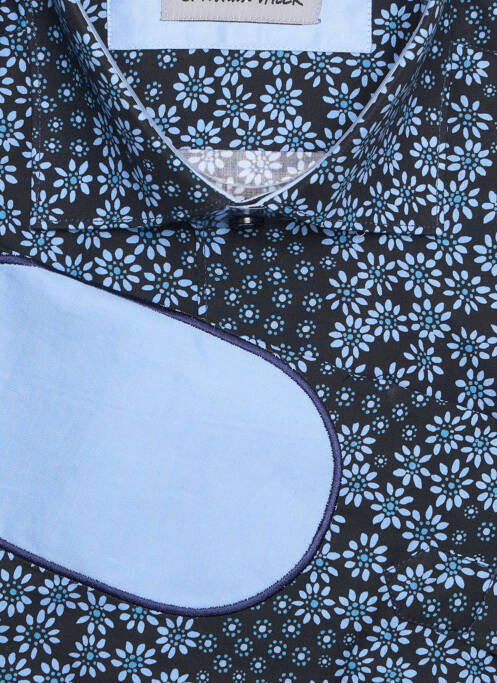 Chemise manches longues bleu CHRISTIAN VALER homme