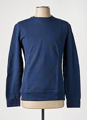 Sweat-shirt manches longues manches longues bleu CHRISTIAN VALER homme