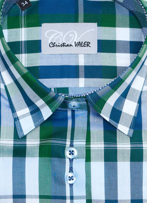 Chemisier vert CHRISTIAN VALER pour femme