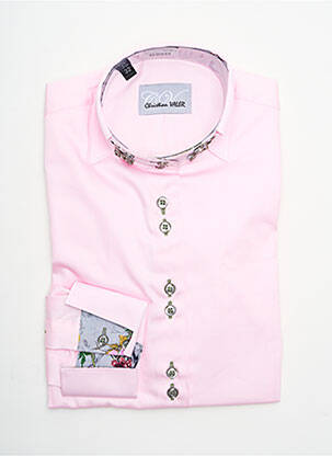 Chemisier coupe cintrée manches longues rose CHRISTIAN VALER femme