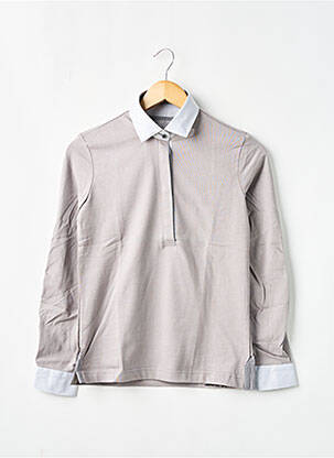 Polo manches longues manches longues gris CHRISTIAN AUDIGIER homme