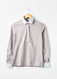 Polo manches longues manches longues gris CHRISTIAN AUDIGIER homme