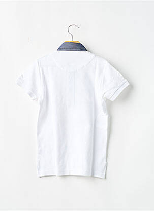 Polo coupe droite manches courtes blanc CHRISTIAN VALER homme