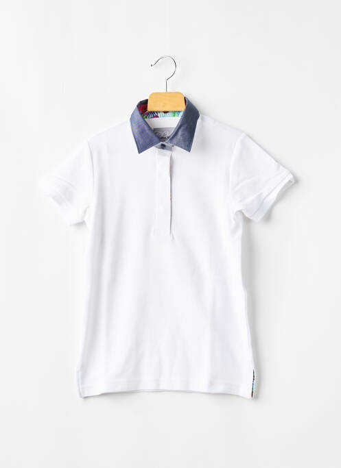 Polo blanc CHRISTIAN VALER pour homme