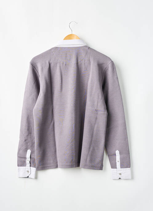 Polo gris CHRISTIAN VALER pour homme