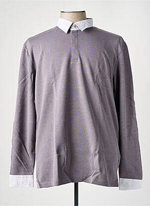Polo manches longues manches longues gris CHRISTIAN VALER homme