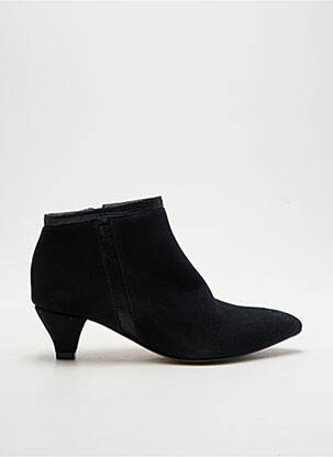 Bottines/boots tissage satiné talon de 4 à 6cm noir ALEGORY femme