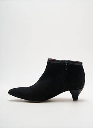 Bottines/boots tissage satiné talon de 4 à 6cm noir ALEGORY femme