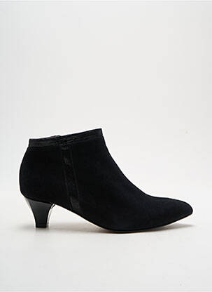 Bottines/boots tissage satiné talon de 4 à 6cm noir ALEGORY femme