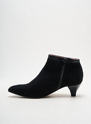 Bottines/boots tissage satiné talon de 4 à 6cm noir ALEGORY femme