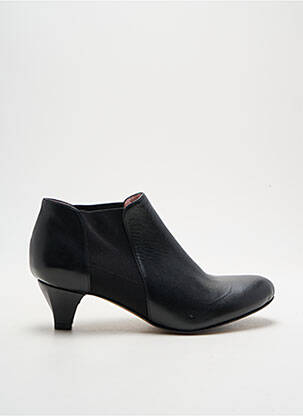 Bottines/boots matière lisse talon de 4 à 6cm noir ALEGORY femme