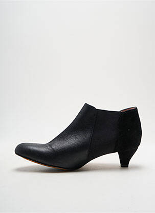 Bottines/boots matière lisse talon de 4 à 6cm noir ALEGORY femme