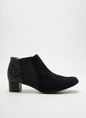 Bottines/boots nubuck talon de 4 à 6cm noir ALEGORY femme