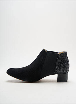 Bottines/boots nubuck talon de 4 à 6cm noir ALEGORY femme