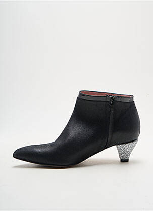Bottines/boots matière lisse talon de 4 à 6cm noir ALEGORY femme