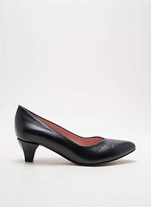 Escarpins tissage satiné talon de 4 à 6cm noir ALEGORY femme