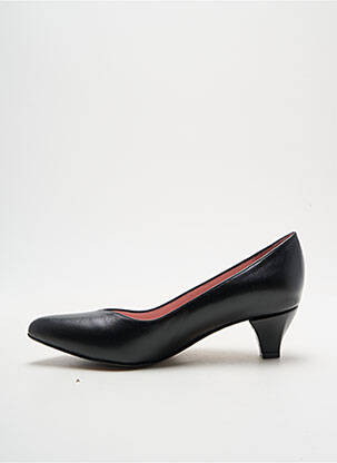 Escarpins tissage satiné talon de 4 à 6cm noir ALEGORY femme