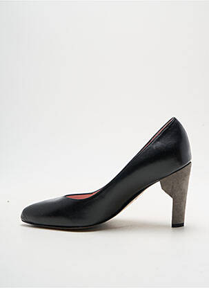 Escarpins tissage satiné talon de 7 à 9cm noir ALEGORY femme