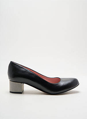 Escarpins tissage satiné talon plat jusqu'à 3cm noir ALEGORY femme
