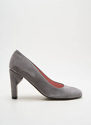 Escarpins nubuck talon de 4 à 6cm gris ALEGORY femme