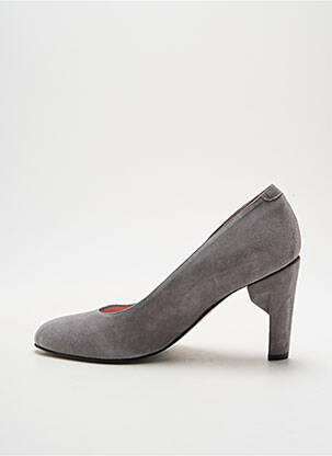 Escarpins nubuck talon de 4 à 6cm gris ALEGORY femme