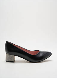 Escarpins tissage satiné talon de 4 à 6cm noir ALEGORY femme