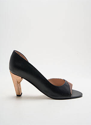 Escarpins matière lisse talon de 7 à 9cm noir ALEGORY femme