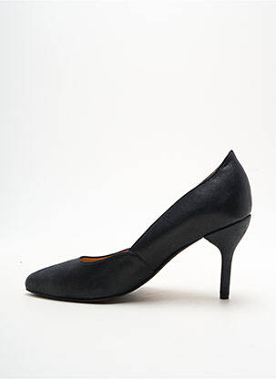 Escarpins tissage satiné talon de 7 à 9cm noir ALEGORY femme