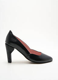 Escarpins tissage satiné talon de 7 à 9cm noir ALEGORY femme
