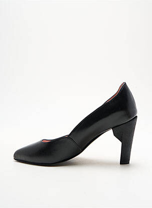 Escarpins tissage satiné talon de 7 à 9cm noir ALEGORY femme