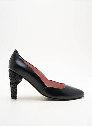 Escarpins semelle extérieure cuir talon de 7 à 9cm noir ALEGORY femme
