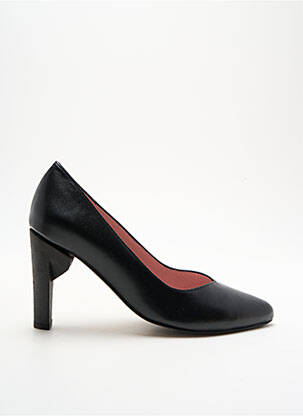 Escarpins tissage satiné talon de 7 à 9cm noir ALEGORY femme