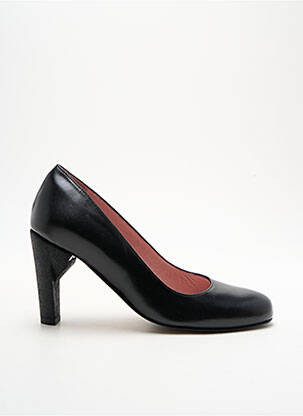 Escarpins tissage satiné talon de 7 à 9cm noir ALEGORY femme
