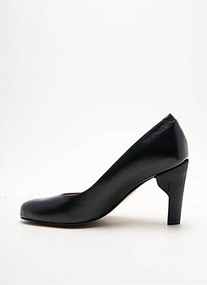 Escarpins tissage satiné talon de 7 à 9cm noir ALEGORY femme