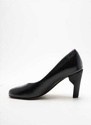 Escarpins tissage satiné talon de 7 à 9cm noir ALEGORY femme
