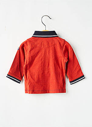 Polo manches longues manches longues orange ELLE EST OU LA MER garçon
