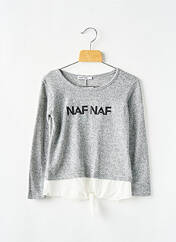 Pull gris NAF NAF pour fille seconde vue