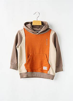 Sweat-shirt à capuche marron NOPPIES pour garçon