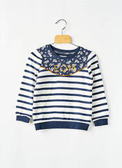 Sweat-shirt bleu ELLE EST OU LA MER pour fille seconde vue