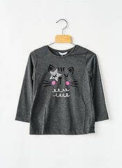 T-shirt gris MAYORAL pour fille seconde vue
