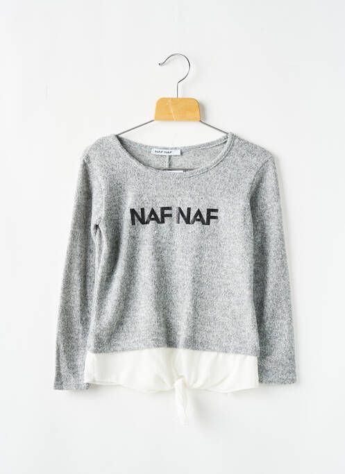 Pull gris NAF NAF pour fille