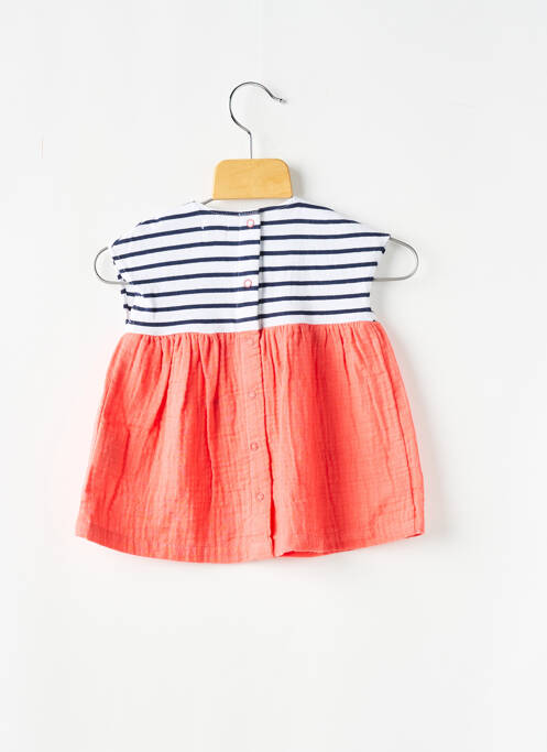 Robe courte orange ELLE EST OU LA MER pour fille