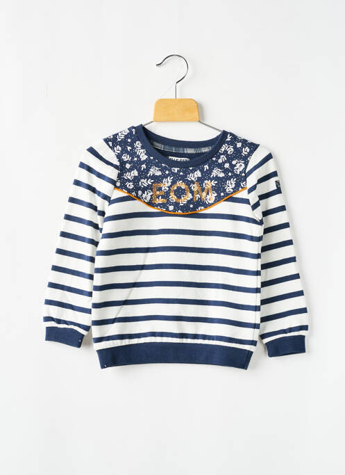 Sweat-shirt bleu ELLE EST OU LA MER pour fille