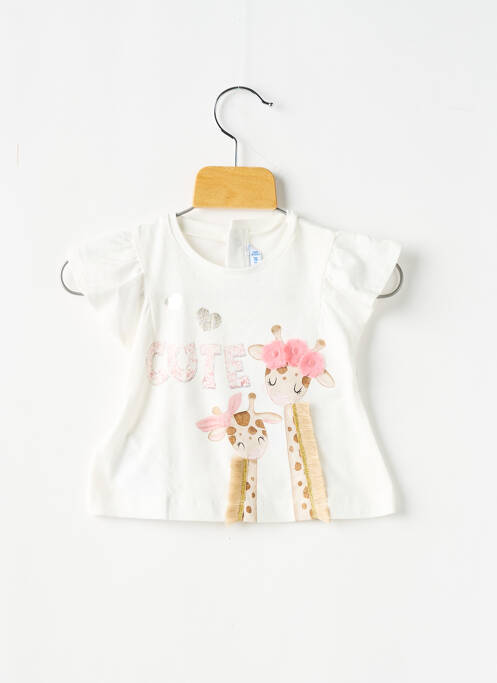 T-shirt blanc MAYORAL pour fille