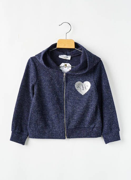 Gilet manches longues bleu LPC GIRLS pour fille
