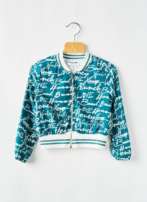 Veste casual vert CAMILLE DE PARIS pour fille