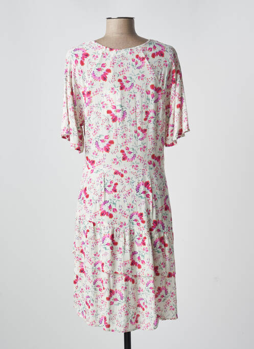 Robe mi-longue beige INDI & COLD pour femme